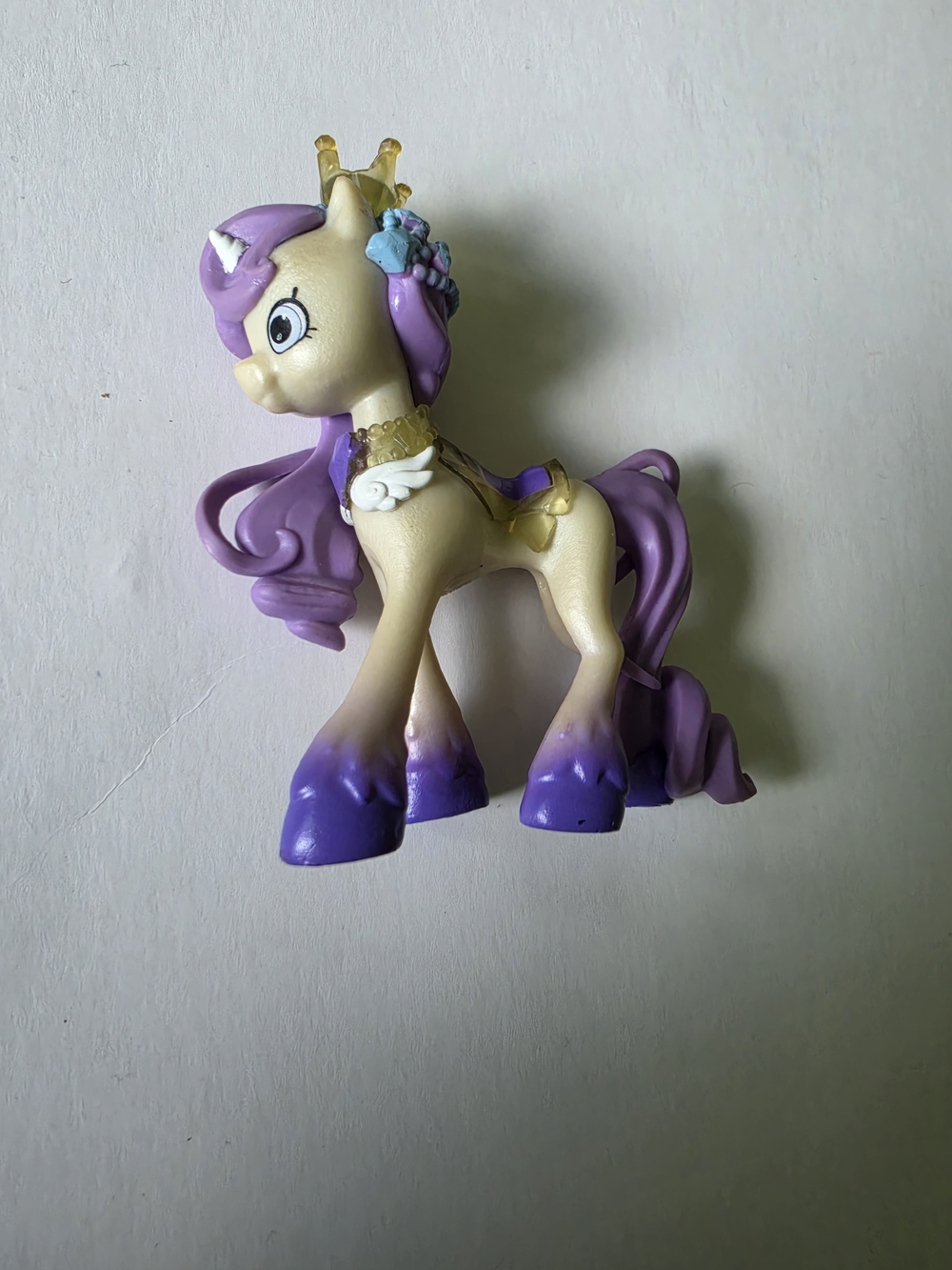 Purple & Cream Princess Unicorn Figurine Kids Toy
